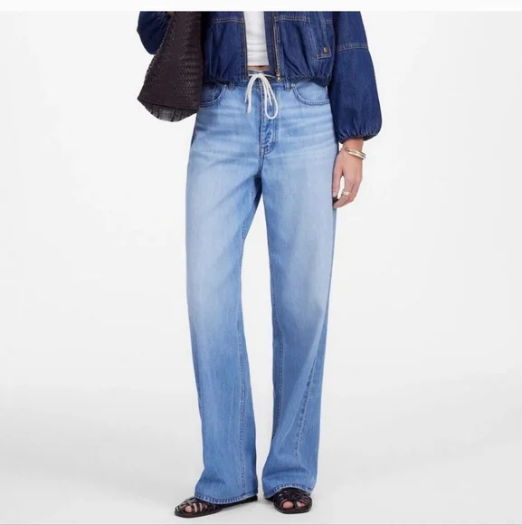 Madewell Light Blue Flare & Wide Leg Jeans - Picture 2 of 9